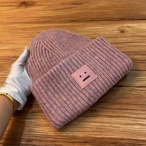 Acne Dusty Rose Knit Hat